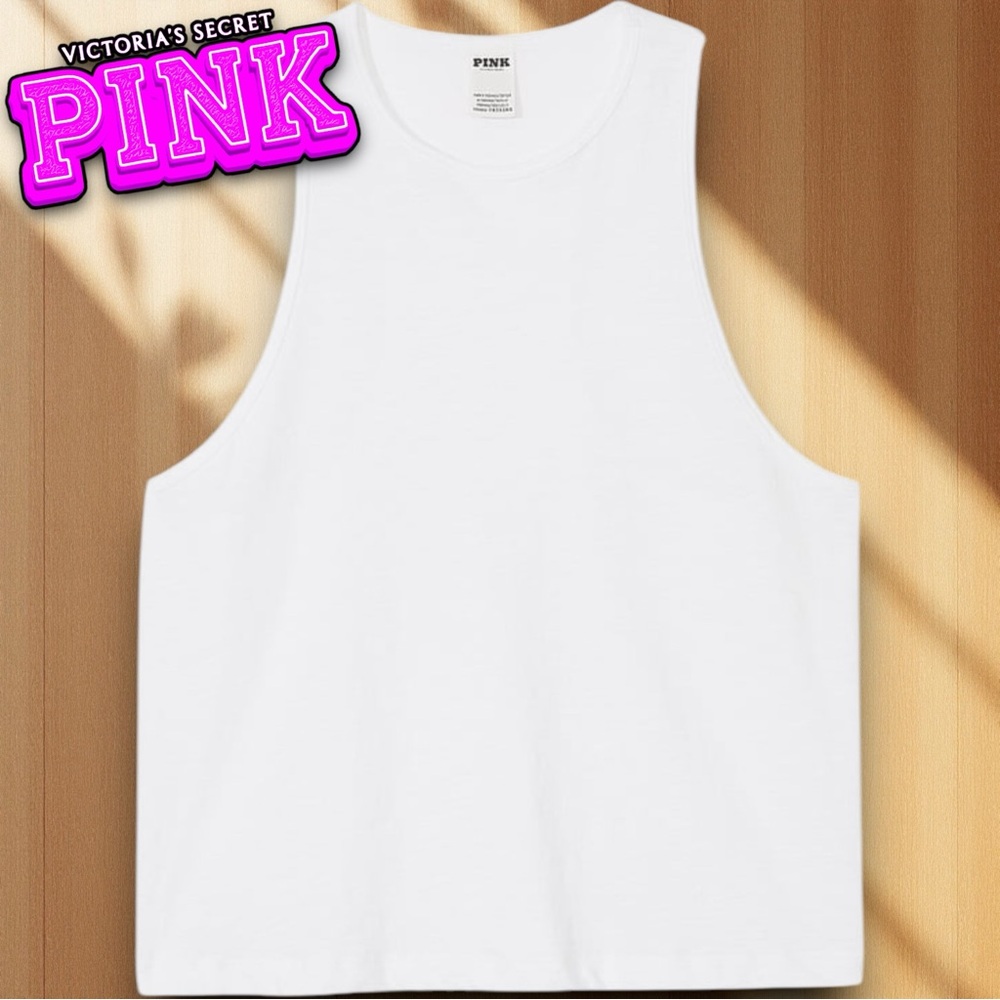 PINK Victoria's Secret White Tank Top NWT